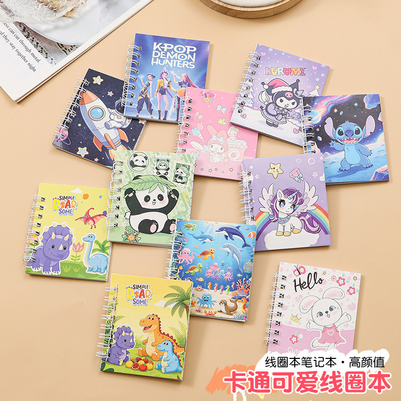 A7 bobina lateral cuadernita de bolsillo mini cuaderno diario de oficina portátil cuaderno mayorista