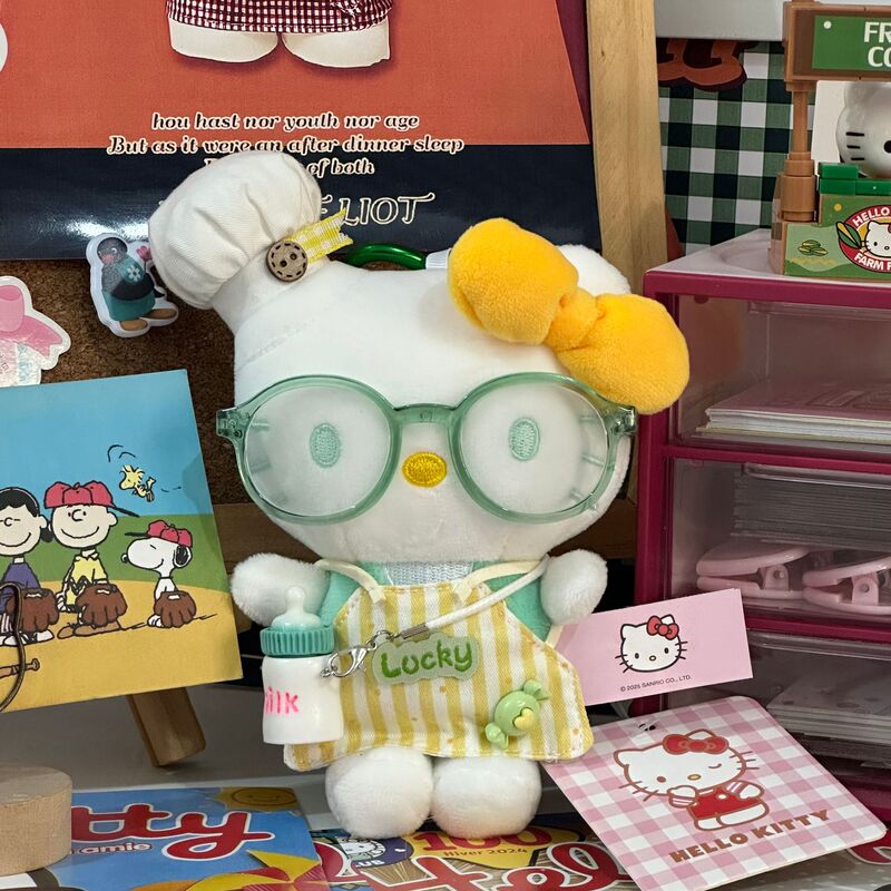 ハローキティバッグペンダントリトルシェフシリーズハローキティ人形ペンダントかわいい漫画人形キーホルダー|undefined