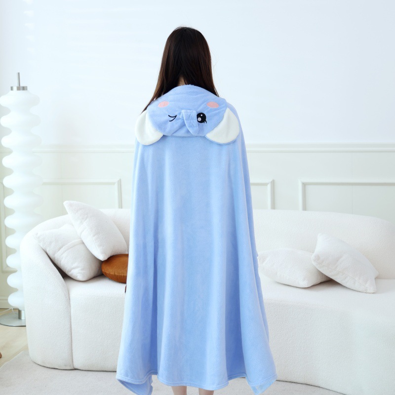 Toalla de baño para niños de dibujos animados capa para adultos con capucha para hombres y mujeres, los niños grandes pueden usar una bata de baño de secado rápido que absorbe agua, baño con capucha