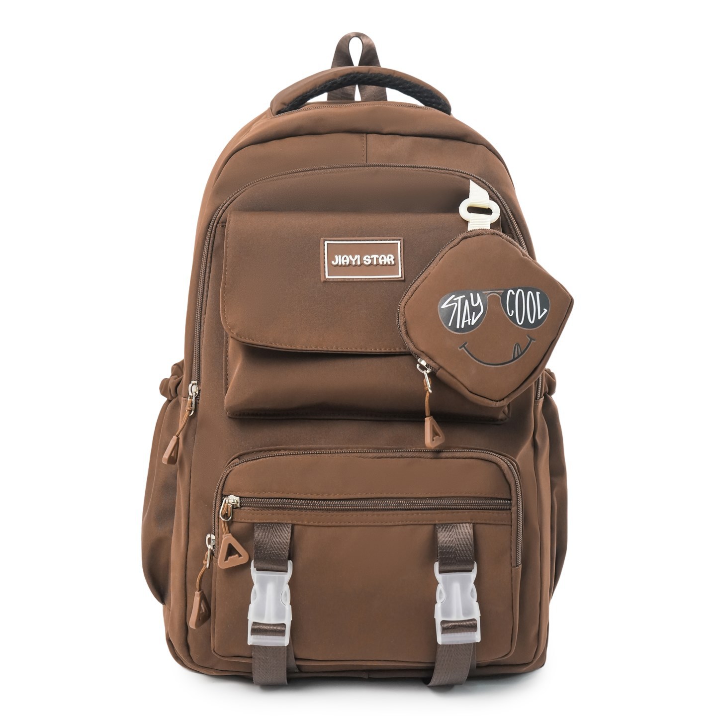Mochila de alto valor visual de gran capacidad multicapa para reducir la carga de la espalda de la escuela secundaria, mochila para estudiantes de secundaria, mochila para computadoras de viaje