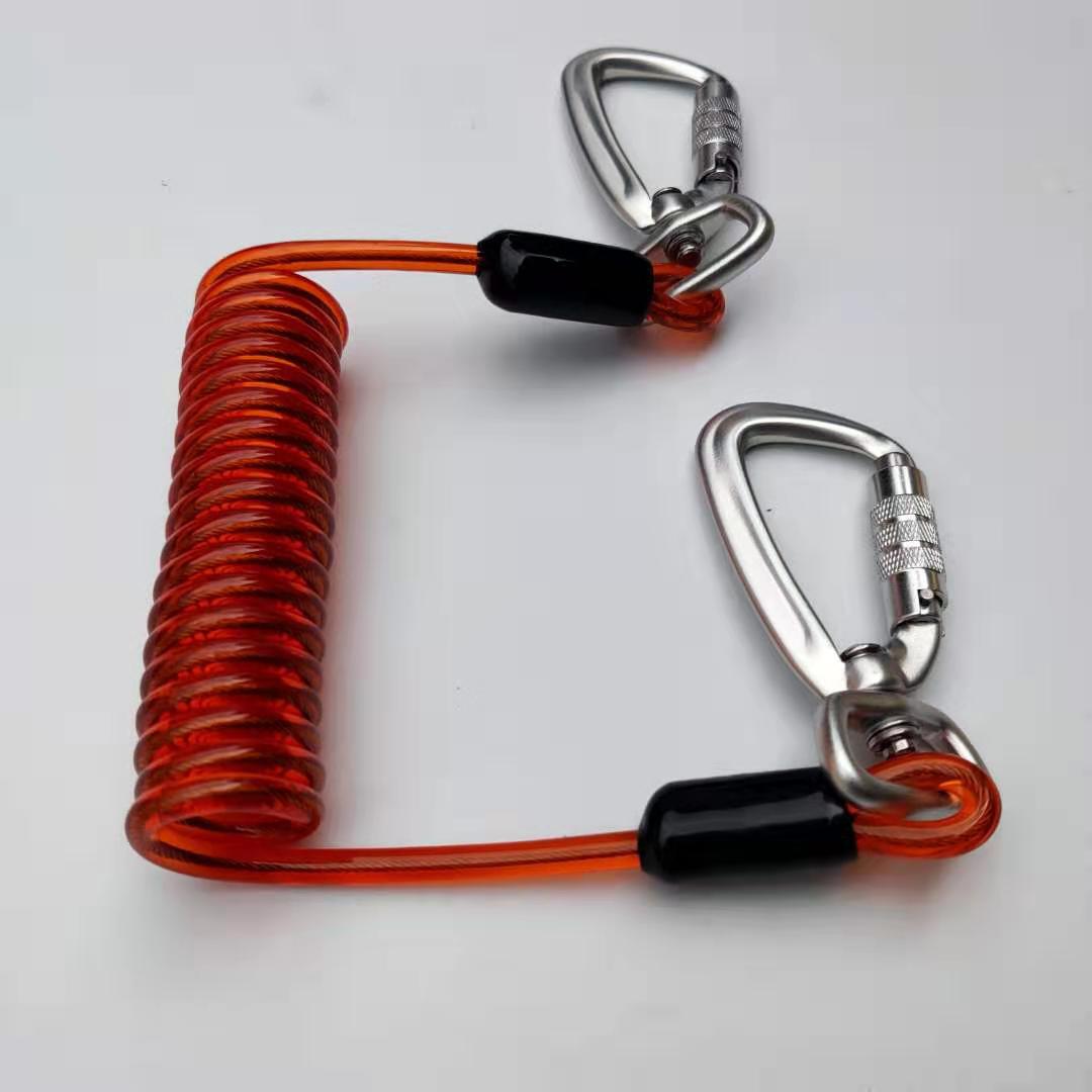 高空作业绳pu包胶工地施工外机安装绳电工攀登钢丝安全绳钢丝绳