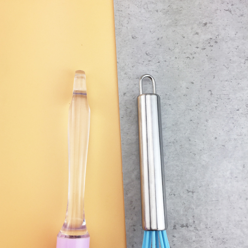 Manueller Schneebesen Aus Edelstahl Und Silikon In Regenbogenoptik_voghion.com