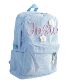 Etsy Handmade Custom Children's Men's and Women's Backpack Rope Name Letter Corduroy Cloth Large Capacity Baby's Schoolbag