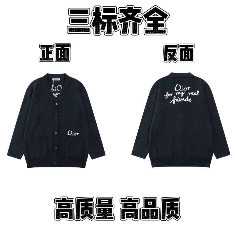 2025春秋新款潮牌字母满身logo圆领针织毛衣男女款宽松休闲上衣【|undefined