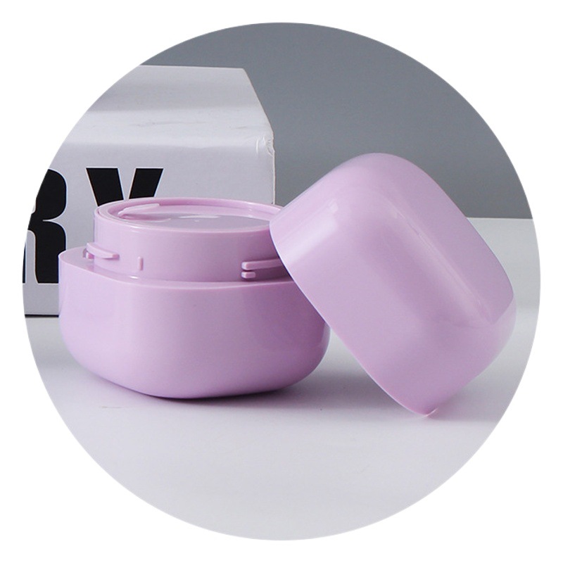 5g 50g botella de crema cuadrada macaron doble máscara desmaquillante 100g botella de embalaje cosmético 30g botella de crema