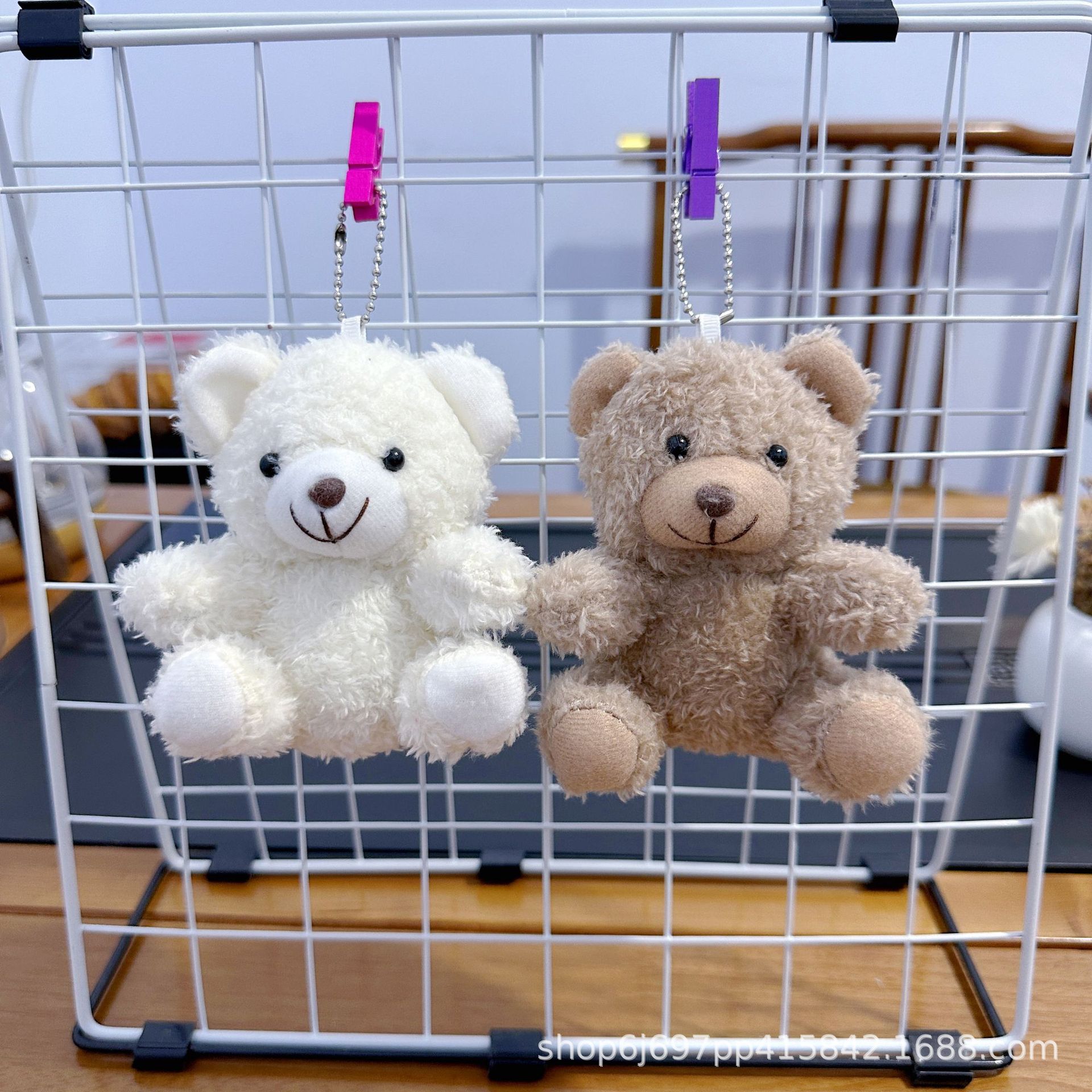 Cuatro pulgadas muñeca de peluche pequeño colgante muñeca llavero muñeca mochila colgante juguete de peluche regalo