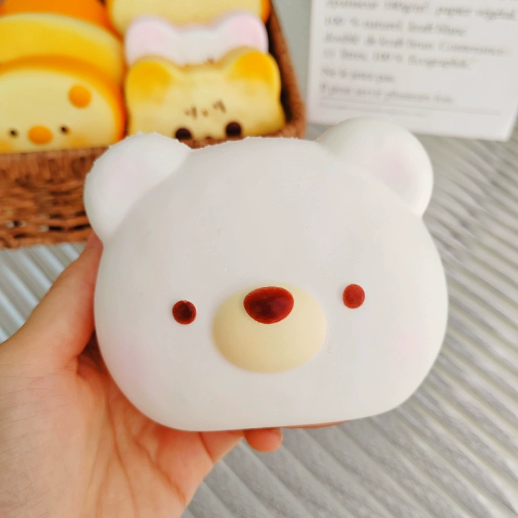 Игрушка squish «хлеб/тост» мягкий сквиши, медленное восстановление, экокожа, антистресс