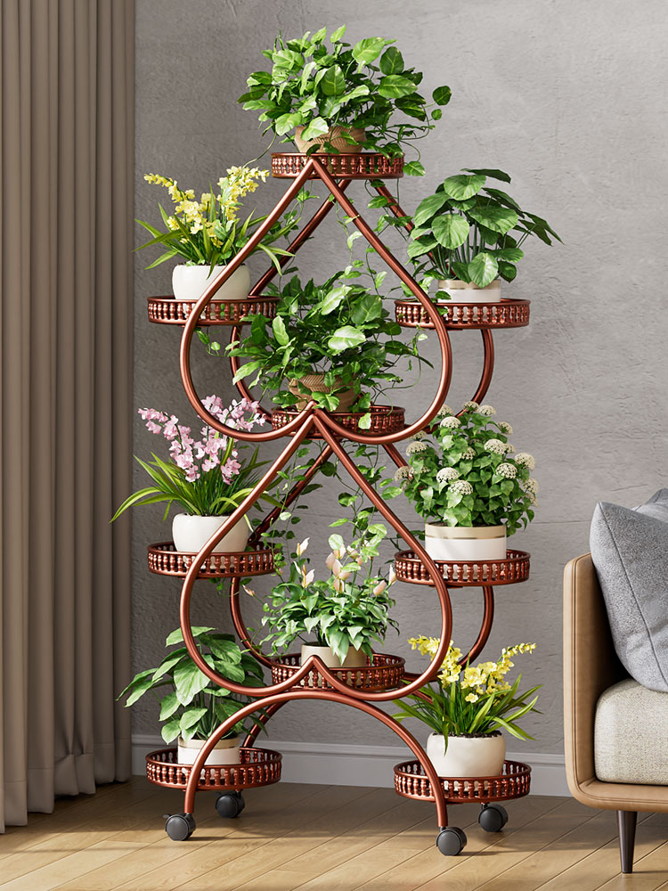 구리색 - 대담하고 두꺼워진 9개의 냄비 [무료 범용 바퀴]