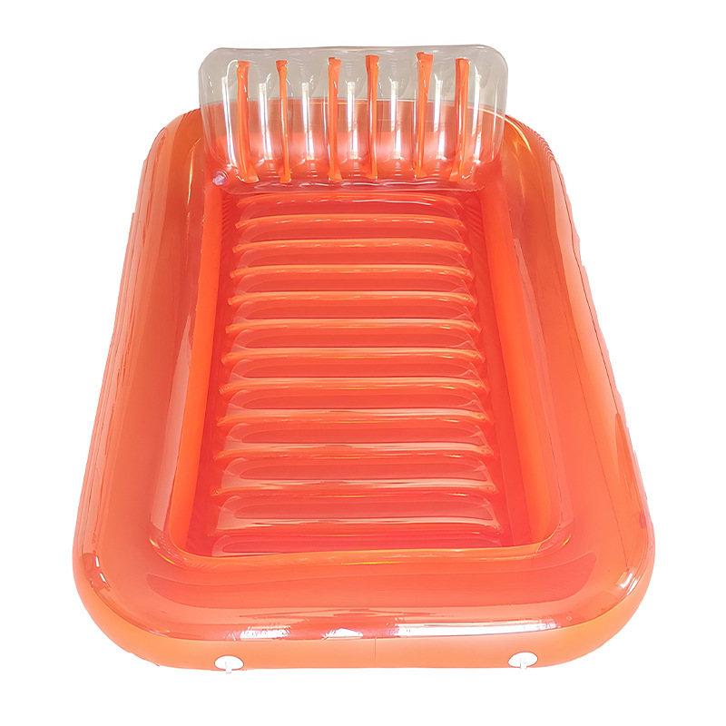 Colchoneta inflable para agua, balsa flotante creativa, anillo de natación, juguete acuático, cama de agua inflable, plegable, transfronterizo
