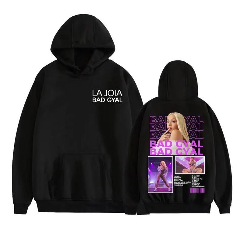 Singer Bad Gyal Album Tour 2025 Concert Hoodie Unisex Fashion Aesthetic Long-Sleeve Sweatshirt
