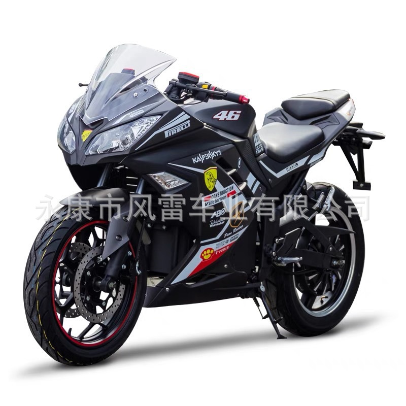 3000w72v alta potencia eléctrica pequeña motocicleta Ninja motocicleta eléctrica de alta velocidad ECO Kawasaki Ninja