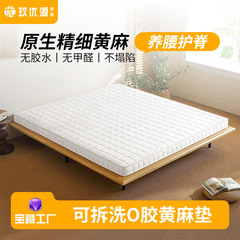 Jiuyouyuan ジュートマットレス脊椎保護家庭用薄型マット畳子供と高齢者ワッフル取り外し可能と洗えるハードマットレス