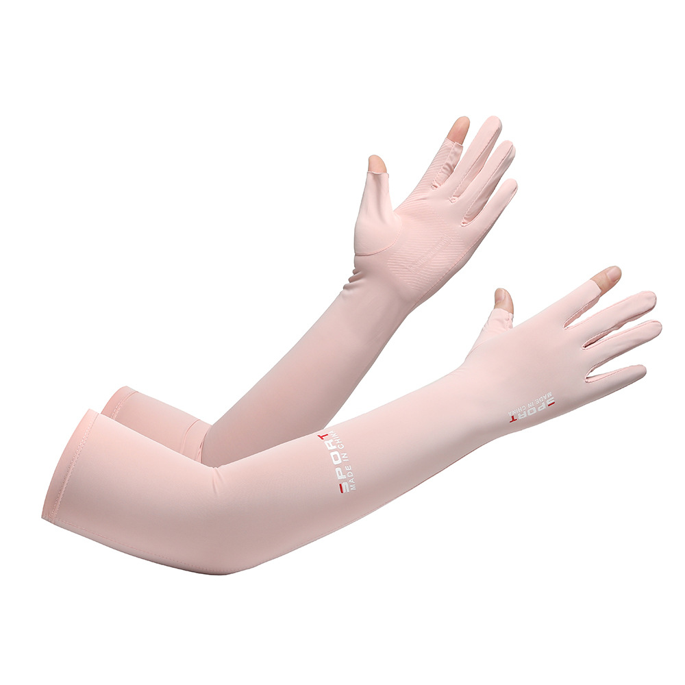 Protección solar manga de hielo hombres y mujeres antideslizante montar bicicleta montañismo viajes protección UV overse