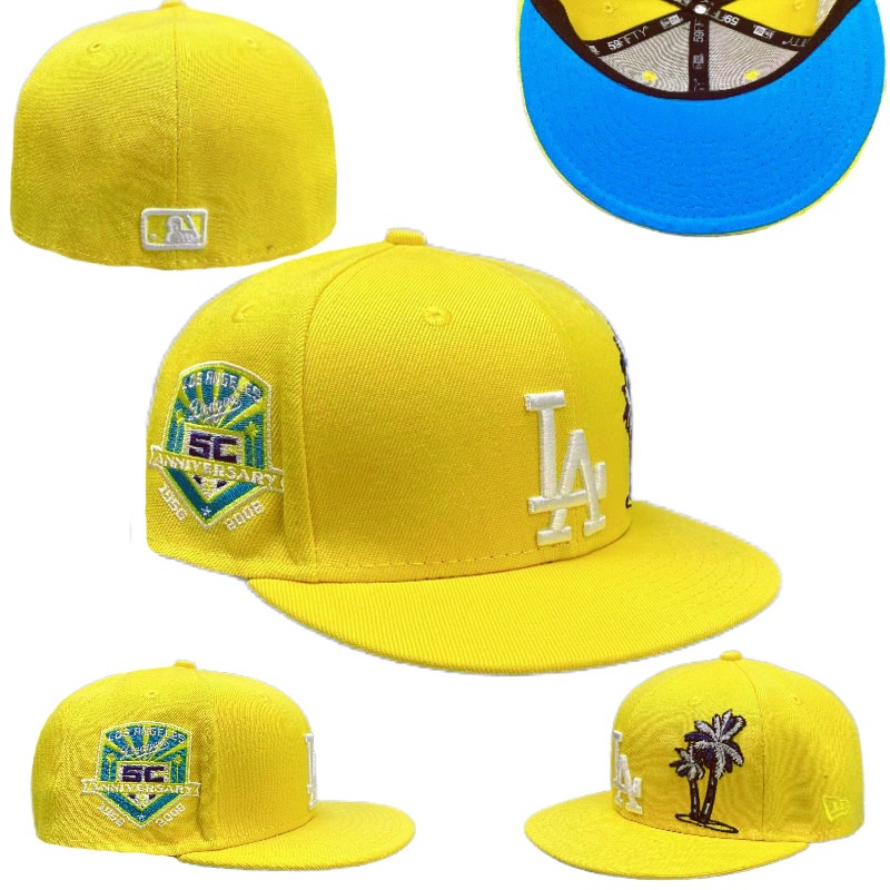 2024 comercio exterior nuevo equipo de béisbol masculino y femenino de LA Dodgers NY gorras de béisbol con tapa completa Baile callejero juvenil gorra de ala ancha