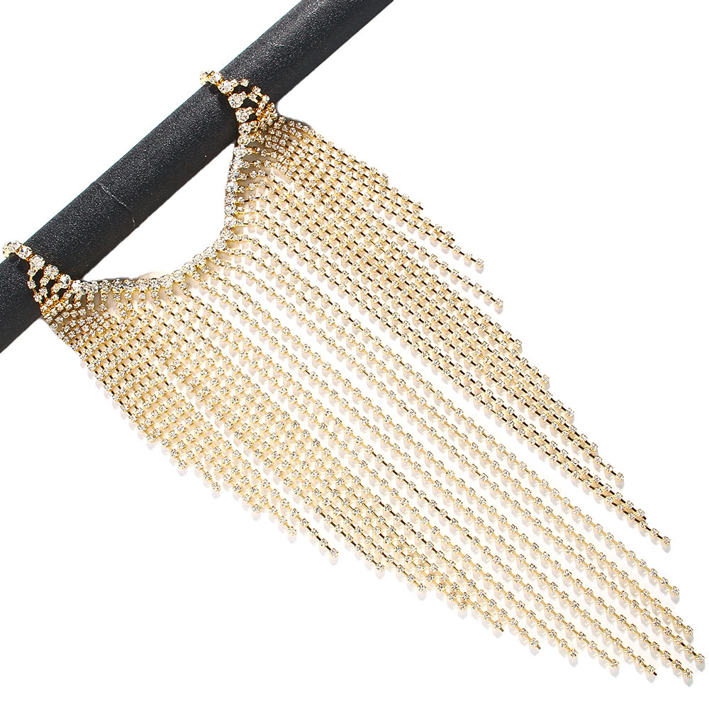 Europa y los Estados Unidos máscaras de brilla larga atmósfera de cadena de garra máscara de diamante accesorios de fiesta máscara de mujer