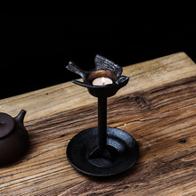 美式乡村铸铁复古小鸟飞燕蜡烛台煤油灯仿古铁灯影视怀旧道具装饰