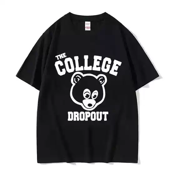 Funny Kanye West Meme Men's Retro Hip Hop Rap Style T-Shirt Men's Short Sleeve Street Wear