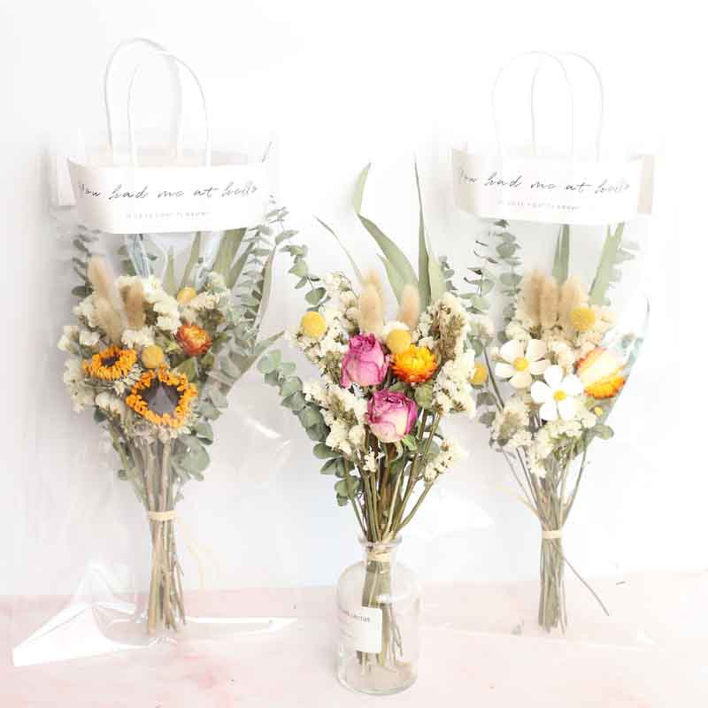 ins Dried flowers Bouquet of flowers Teacher's Day Valentine's Day Confidante birthday gift Forget me not rose Gypsophila Sunflower