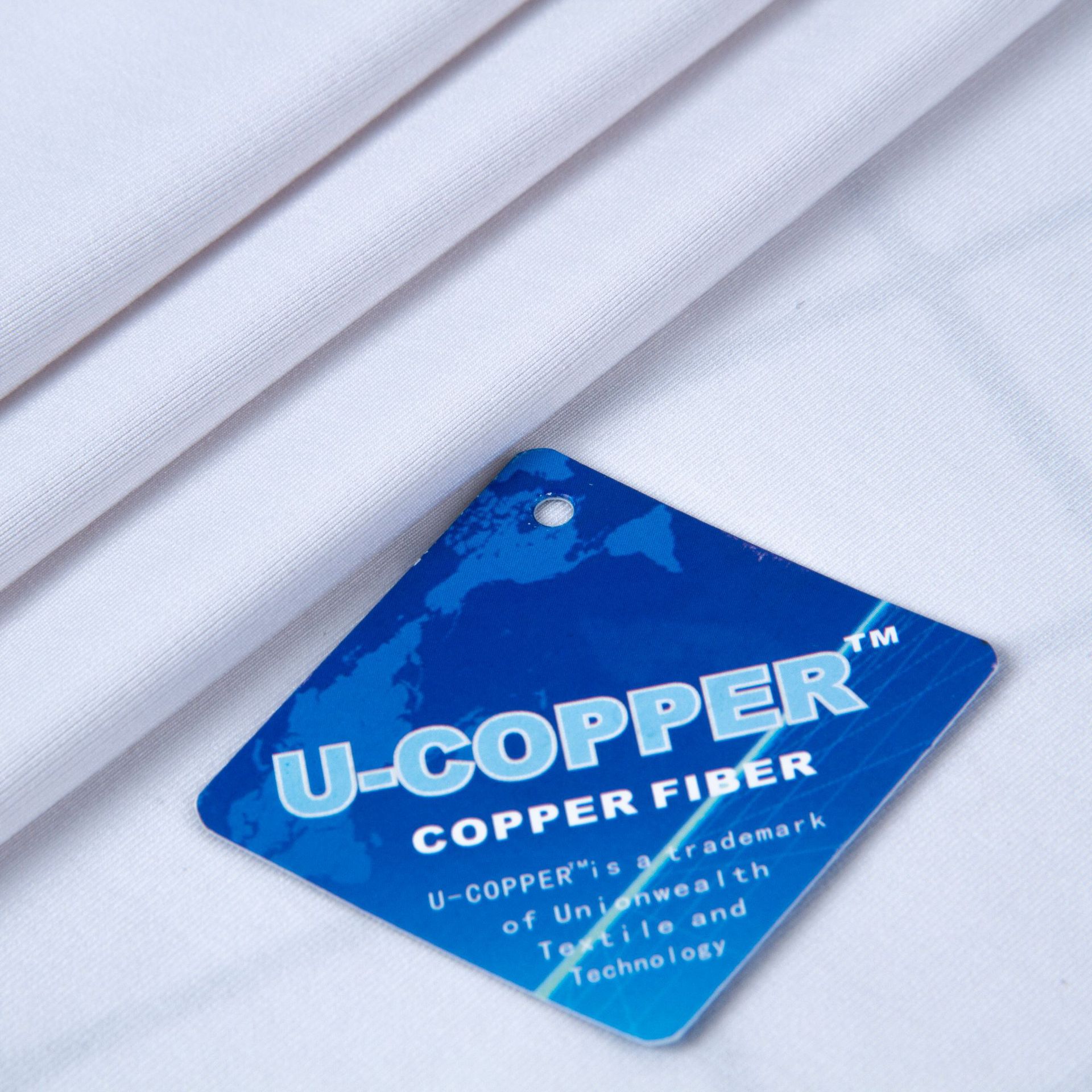 25#B 铜涤纶单面针织针织弹力减少细菌除臭布料运动护具面料