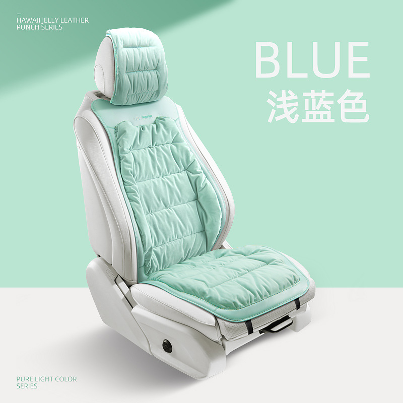 Universal – Seat cushion, seat cover Seat Cushion Plush - single-seat-light-blue