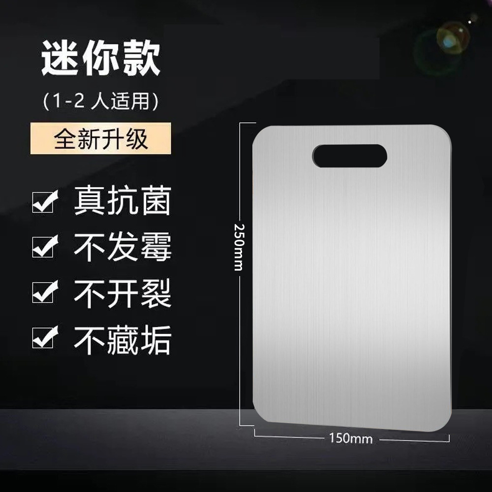 Juego de cuchillos y tabla de cortar de acero inoxidable para el hogar, tabla de cortar de doble cara antibacteriana y antimoho, tabla de cortar enrollable para cocina