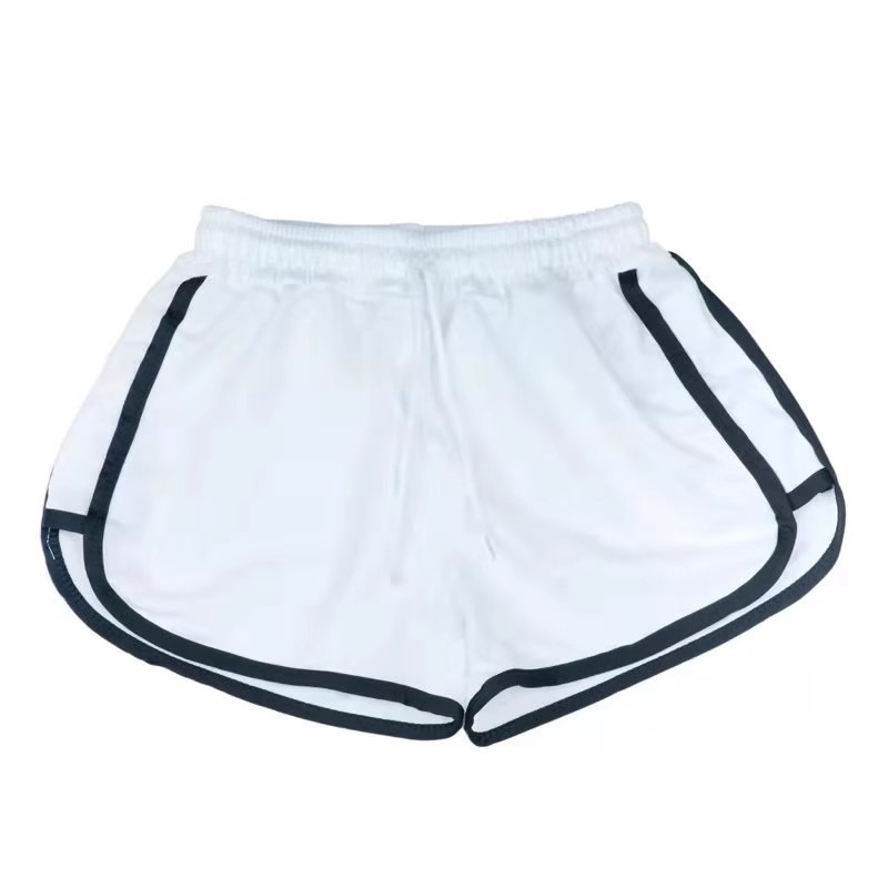 Pantalones Cortos Deportivos de Talle Alto para Mujer de Poliéster, Cintura Alta, Ligeramente Elástico, para Yoga y Deportes image 5