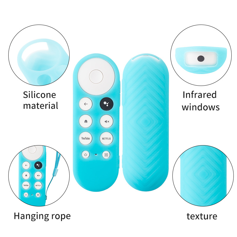 Venta caliente para Google TV Remote Case Google 2022 All Inclusive Case de silicona anti-caída