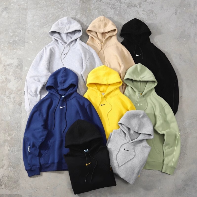 Dropshipping 2025 Spring Drake Nocta Series Unisex Fleece-Lined Hooded Casual Sweatshirt Cotton