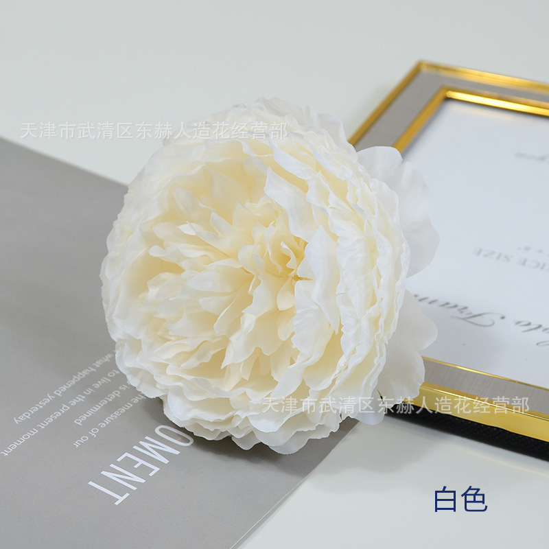 千層牡丹の花の直径12cm牡丹の絹布の造花の結婚祝いの花の壁のアーチの撮影の道具diyをシミュレーションします。|undefined
