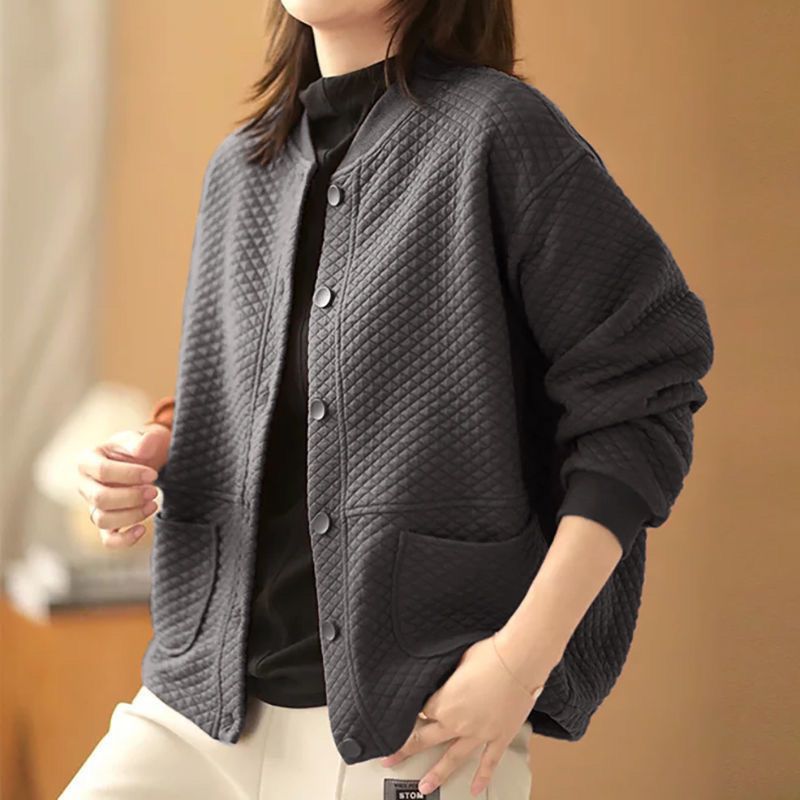Jacket, baseball autumn uniform, western style, oversize