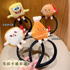 Creative Cute Funny Simulated Burger Fries Hairband Super Cute Cartoon Hair Clip Face Washing Taking Photos Activity Performance Headpiece