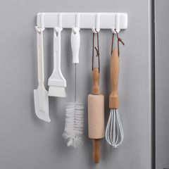 Japanese style removable row hook magnetic hook kitchen refrigerator side hook anti-theft door storage strong five-link adhesive hook