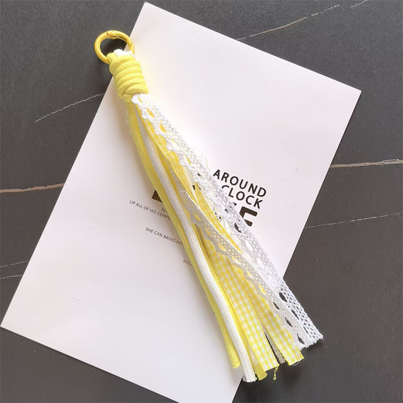 Accesorios de éxito en línea de teléfono móvil cordón de encaje de viento de dopamina accesorios bolsos llaveros colgantes al por mayor image 11