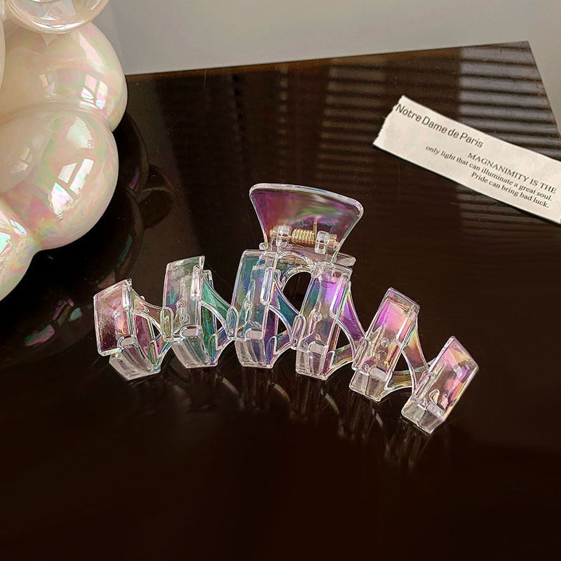 Colorido horquilla chica de espalda Cabeza updo antideslizante pinza de pelo no duele horquilla de pelo Corea del Sur Internet celebridad tiburón clip tocado