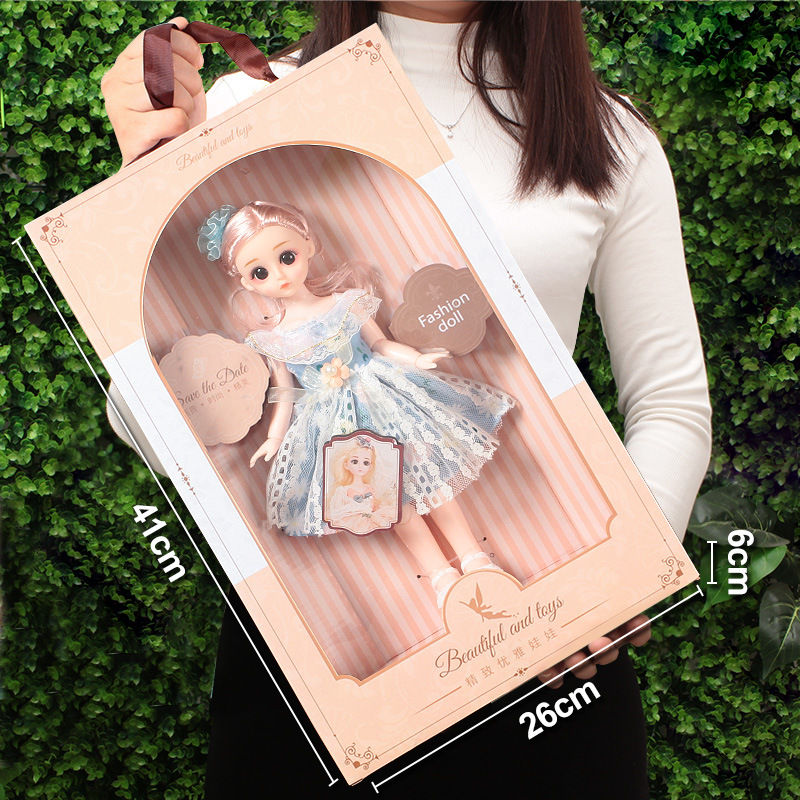 (41cm portable gift box) blue -30cm doll
