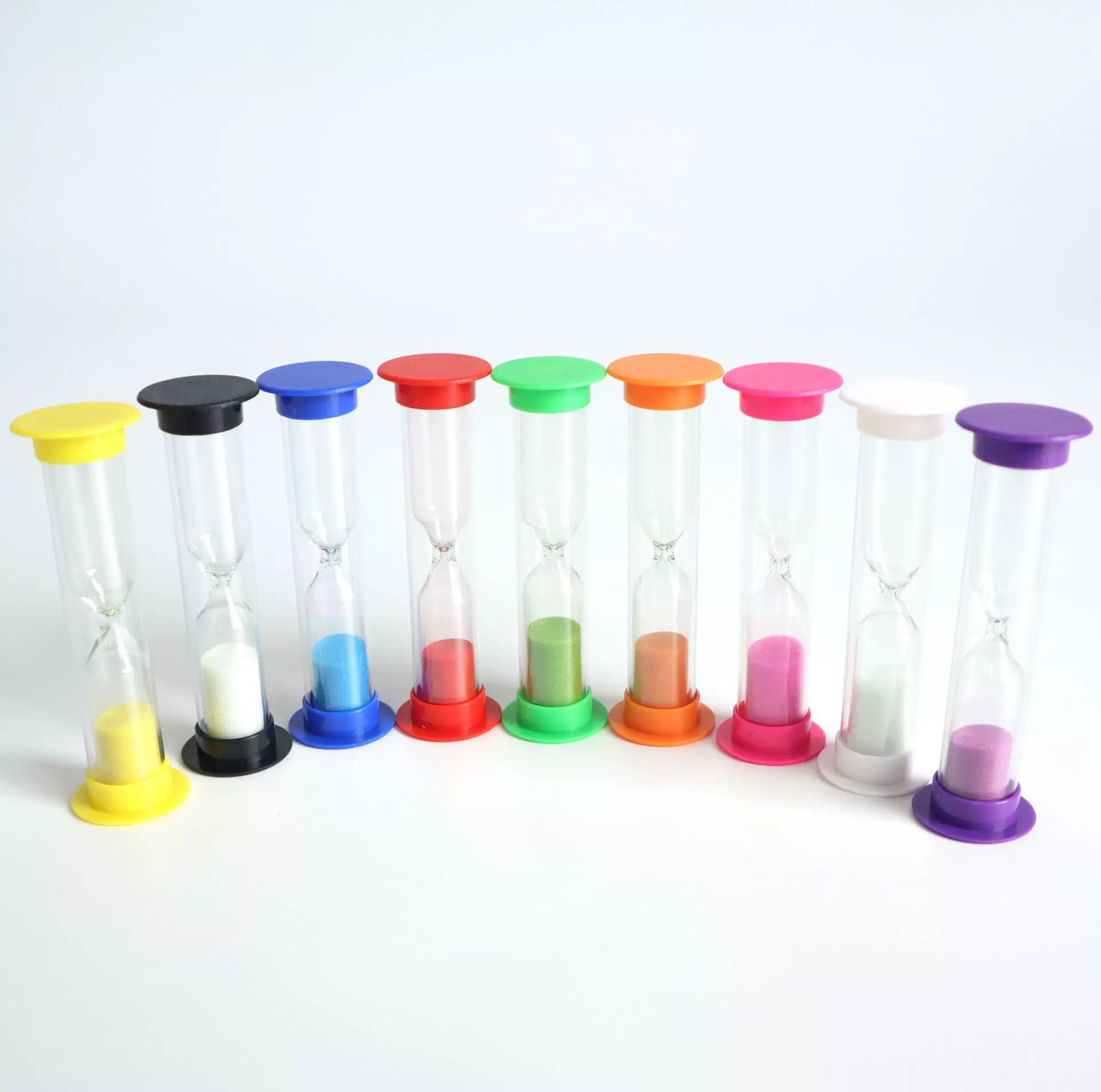 沙漏计时器儿童防摔流沙摆件定制logo迷你时间玻璃创意计时沙漏