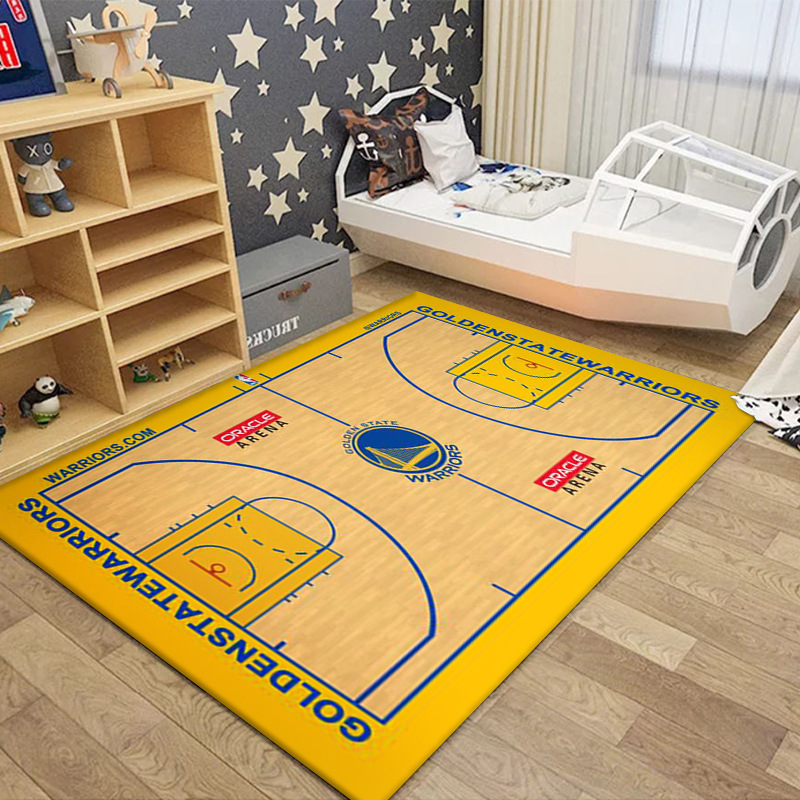 Transfronteriza alfombra de campo de fútbol de dibujos animados dormitorio sala de estar sofá mesa de café alfombra de piso en stock al por mayor