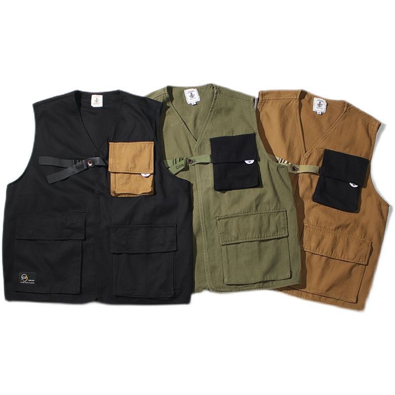 Japanese summer tactics vest hip-hop style