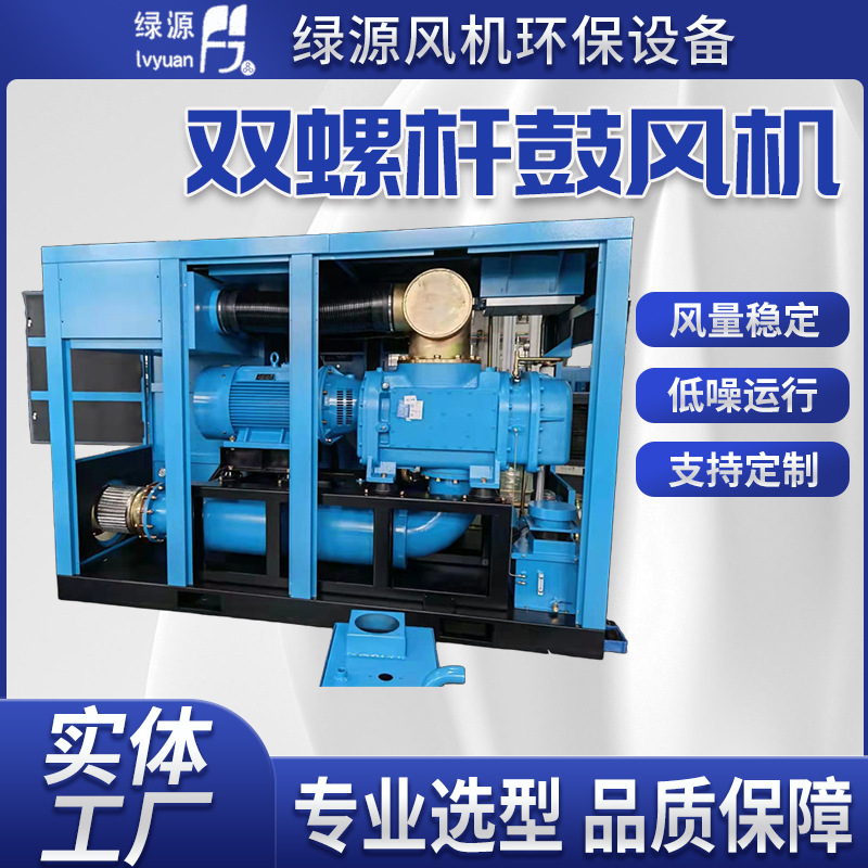 双螺杆鼓风机振动小压力高永磁无水螺杆空压机污水处理螺杆机