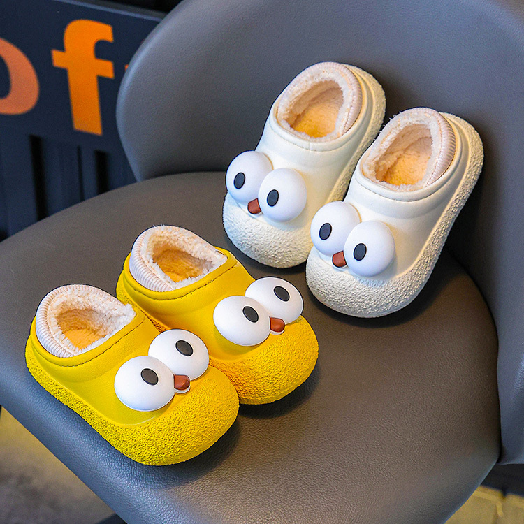 Zapatos de piso para bebés niños kawaii zapatillas antideslizantes de algodón para niñas otoño y invierno para niños zapatillas de algodón para niños en el hogar