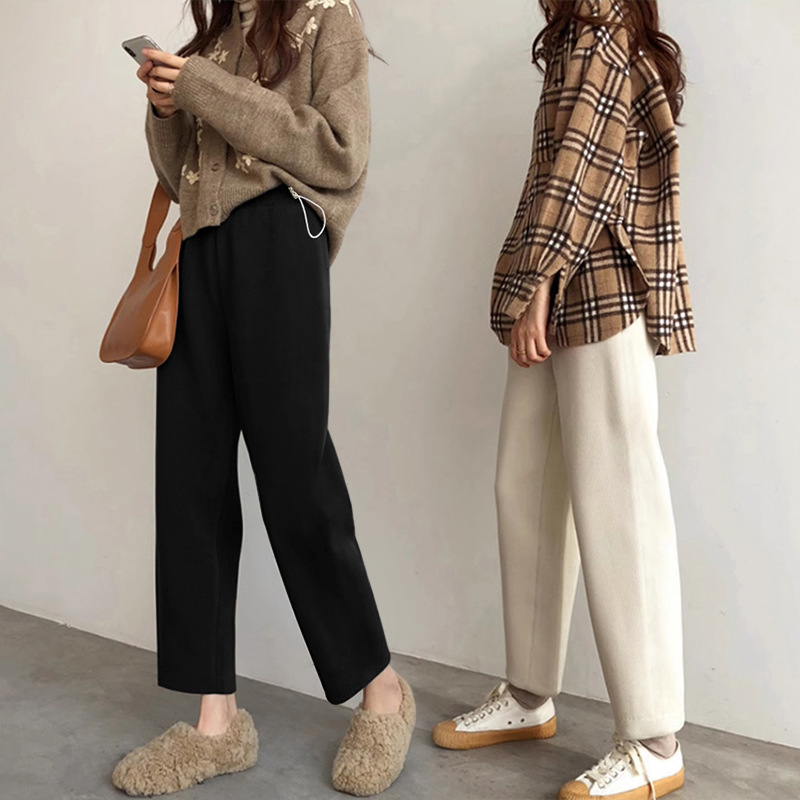 7366 Maternity Pants Winter Petite Cashmere Fleece Thick Straight Pants Outer Wear Belly Support Pants Simple Harem Pants 7366 Maternity Pants Winter Petite Cashmere Fleece Thick Straight Pants Outer Wear Belly Support Pants Simple Harem Pants