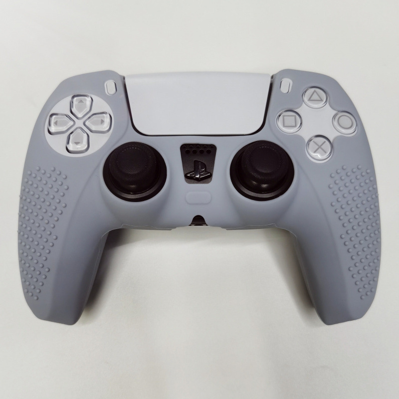 Adecuado para Black Myth Goku PS5 Gamepad Funda protectora de silicona con puntos antideslizantes Puro color mezclado camuflaje inalámbrico