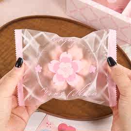 原创新款桃花酥包装袋中式糕点心单独机封蛋黄酥樱花酥内托底烘焙