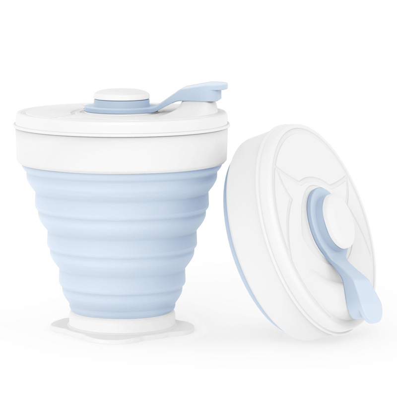 Taza de agua plegable de silicona al aire libre viaje enjuague bucal taza retráctil viaje mini taza de agua portátil comprimido taza suave