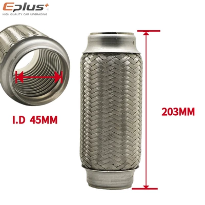 Car muffler modification connector silencer metal - inner-diameter-45mm-length-203mm