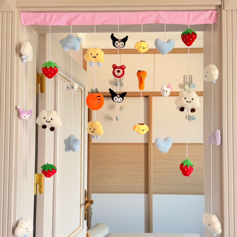 Door Curtain Decoration High-value Non-perforated Air Hanging Decoration Home Bedroom Door Curtain Children's Room Door Creative Girl Hanging Curtain Door Curtain Decoration High-value Non-perforated Air Hanging Decoration Home Bedroom Door Curtain Children's Room Door Creative Girl Hanging Curtain