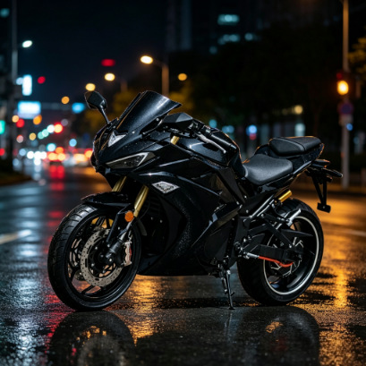 Cross-border foreign trade wholesale Big Python R3 replica racing electric motorcycle, high-power 5000W 72V motorbike for delivery riding