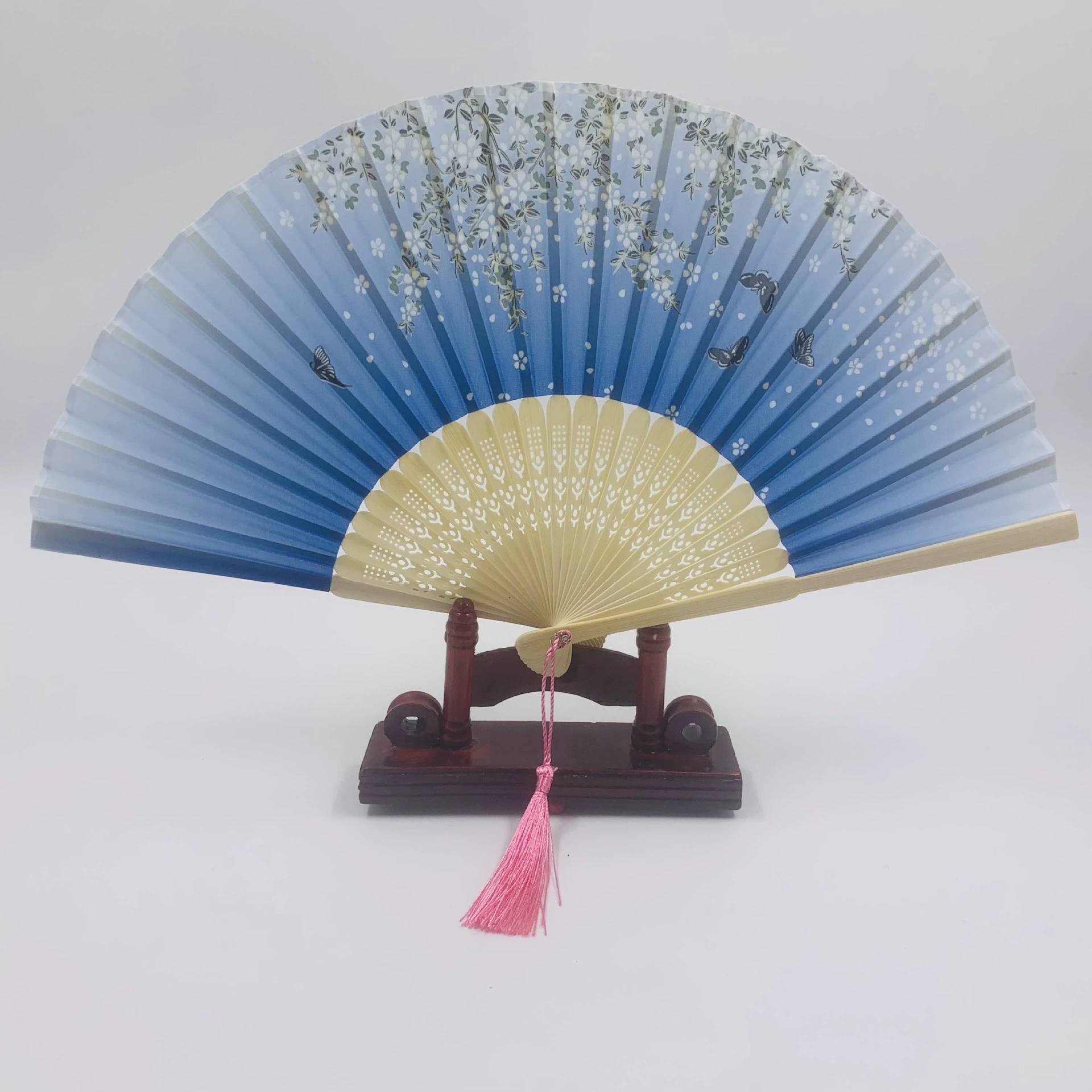 Folding Hand Fan Hanfu Style, Silk-screen Print, High-definition Patterns, Fine Workmanship