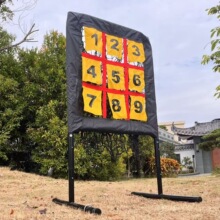 亚马逊热销九宫格棒球网便携式棒球投球练习网好球区投掷网棒球网