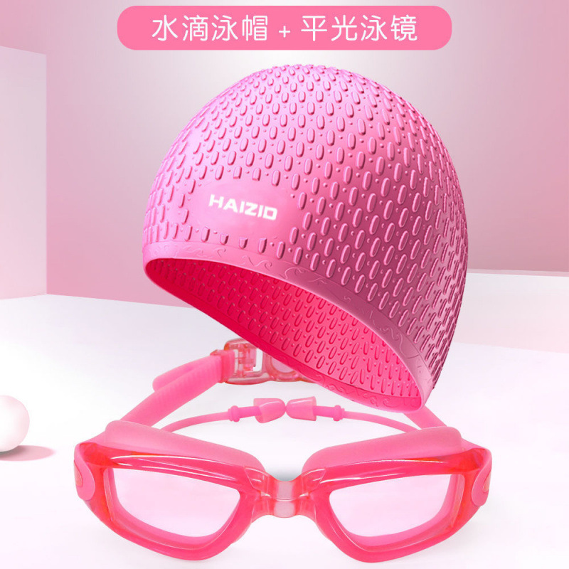 Gorro de baño elástico gorro de baño gorro de gota de agua gorra de baño gorra de silicona gorra de baño gorra de baño gorra